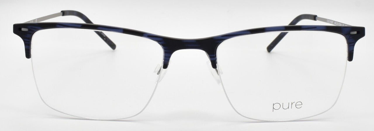 Marchon Airlock 2004 422 Men's Eyeglasses Frames Half-rim 53-19-150 Navy Blue