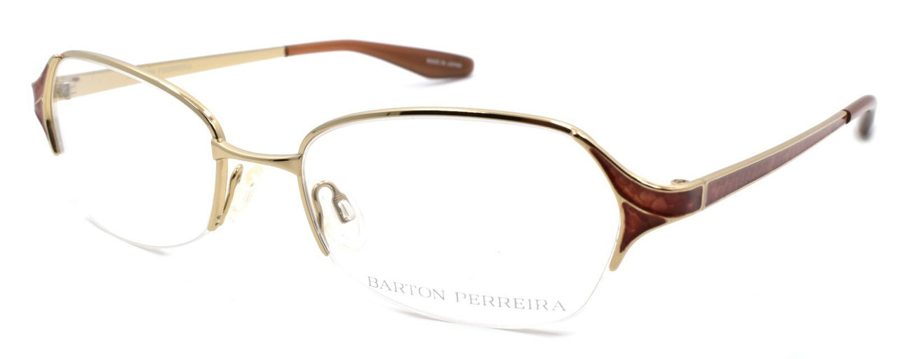 Barton Perreira Valera Women's Eyeglasses Frames 50-18-135 Rust Snake / Gold
