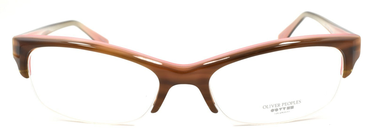 Oliver Peoples Boheme OTPI Glasses Frames Half Rim PETITE 51-17-137 Brown / Pink