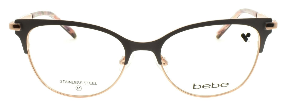 Bebe BB5224 020 Women's Eyeglasses Frames Cat Eye 52-17-135 Grey