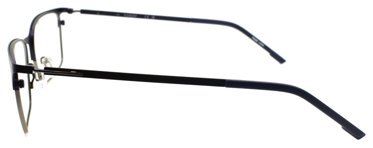Flexon E1147 410 L Men's Eyeglasses Matte Navy Gunmetal 55-17-145 Flex Titanium