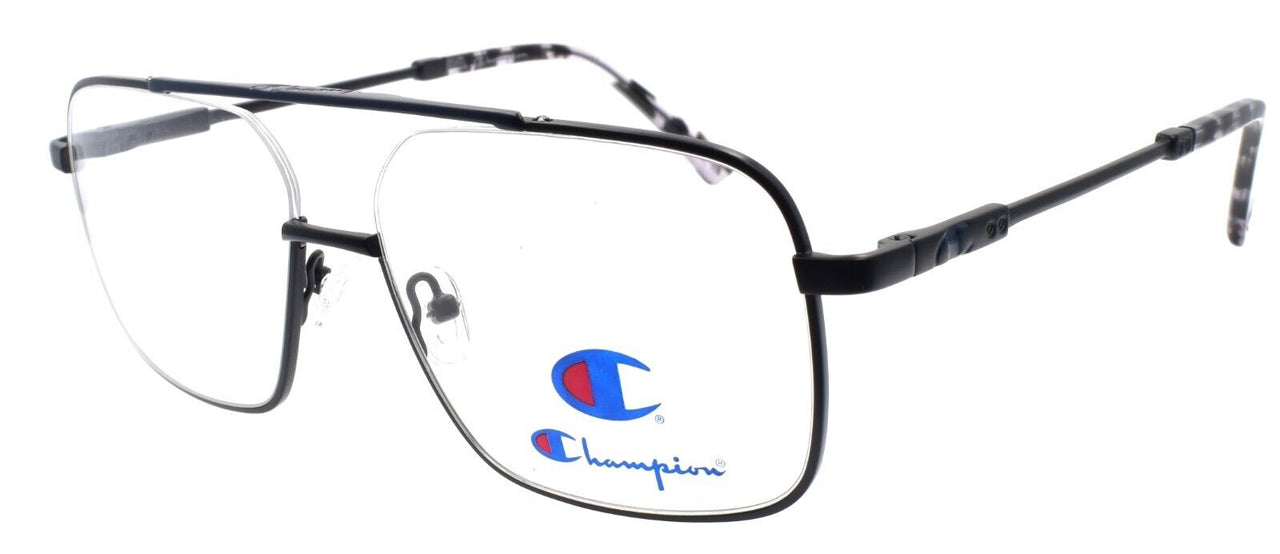 Champion Sam C03 Men's Eyeglasses Frames Aviator 57-15-145 Black / Blue