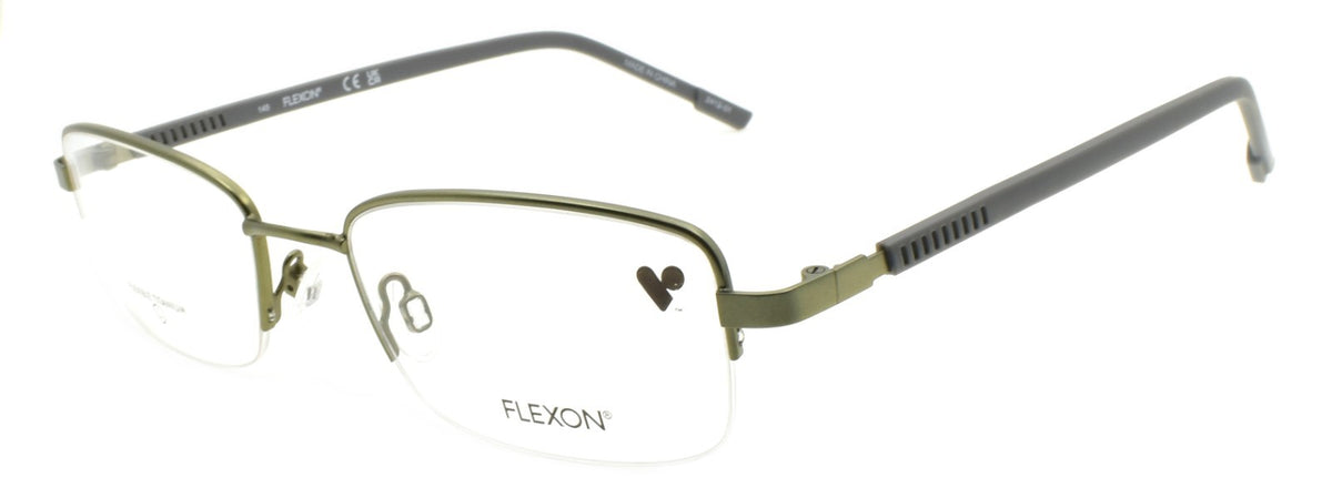 Flexon H6079 303 L Men's Glasses Frames Half-rim Satin Moss 52-19-145 Titanium