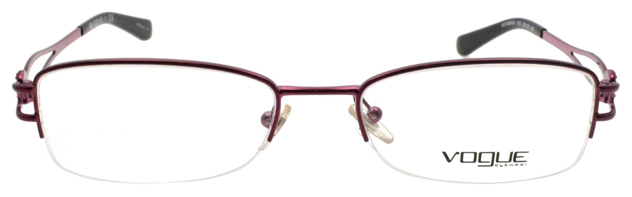 Vogue VO 3929-BI 812 Women's Eyeglasses Half-rim 51-18-135 Dark Purple / Stones1