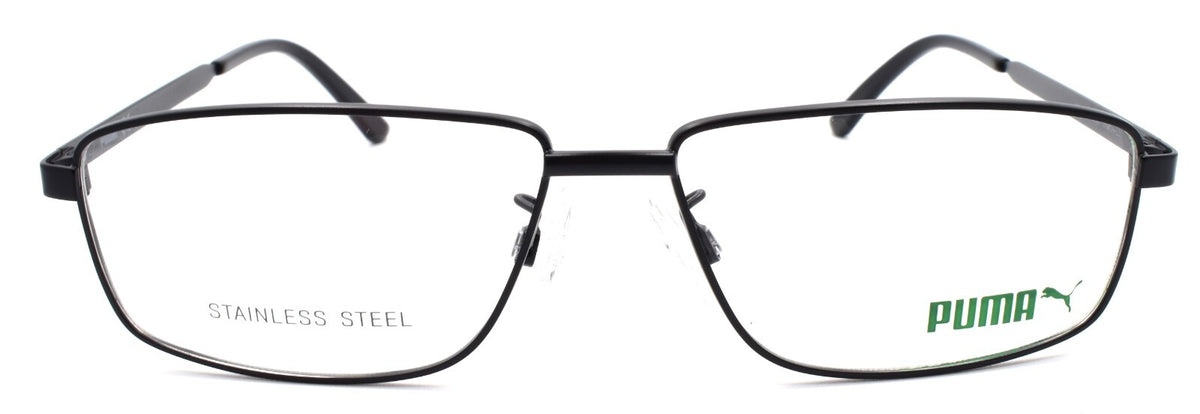 PUMA PE0115O 001 Men's Eyeglasses Frames 57-14-150 Black