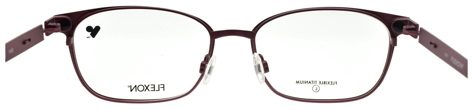 Flexon FLX 1008 MAG 620 Eyeglasses Matte Cherry 56-18-145 + Clip On Sunglasses5