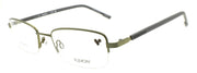 Flexon H6079 303 L Men's Glasses Frames Half-rim Satin Moss 52-19-145 Titanium0