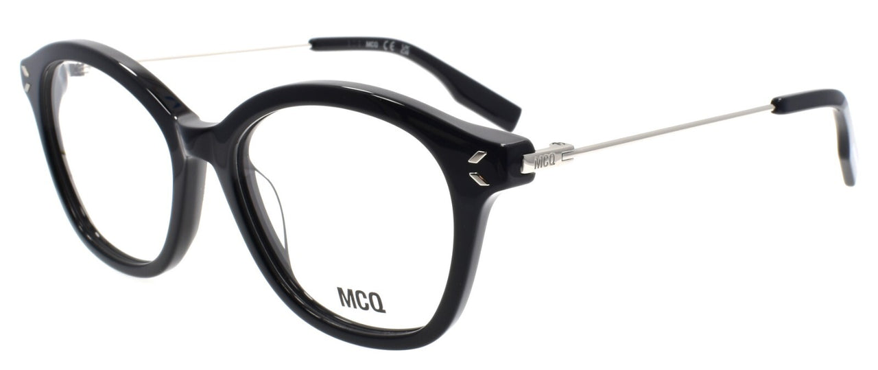 McQ Alexander McQueen MQ0391O 001 Women's Eyeglasses 51-17-135 Black  / Silver