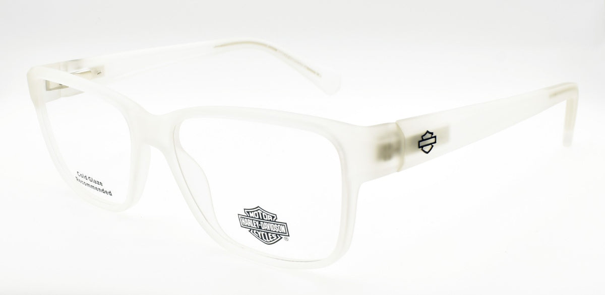Harley Davidson HD0981 026 Men's Eyeglasses 53-15-145 Matte Crystal Clear