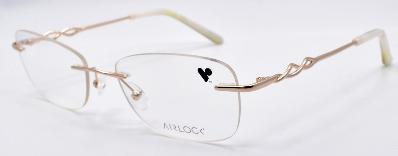 Airlock Essence 203 710 Women's Eyeglasses Frames Rimless 53-18-135 Gold