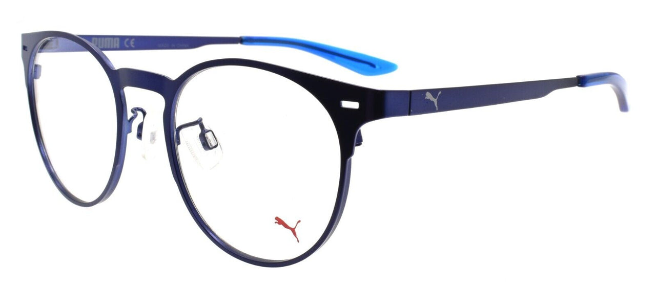 PUMA PE0083O 003 Eyeglasses Frames Round 50-20-140 Blue