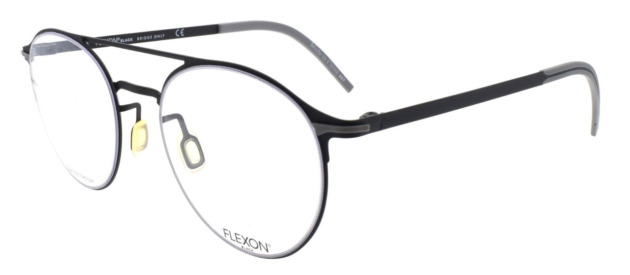 Flexon B2003 001 Men's Glasses Aviator 52-20-145 Matte Black Flexible Titanium