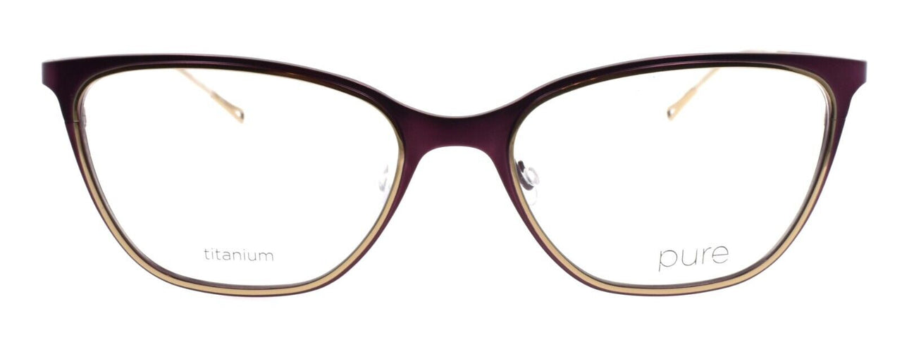 Airlock Pure P-5010 602 Women's Glasses Cat-Eye Titanium 55-18-140 Matte Wine