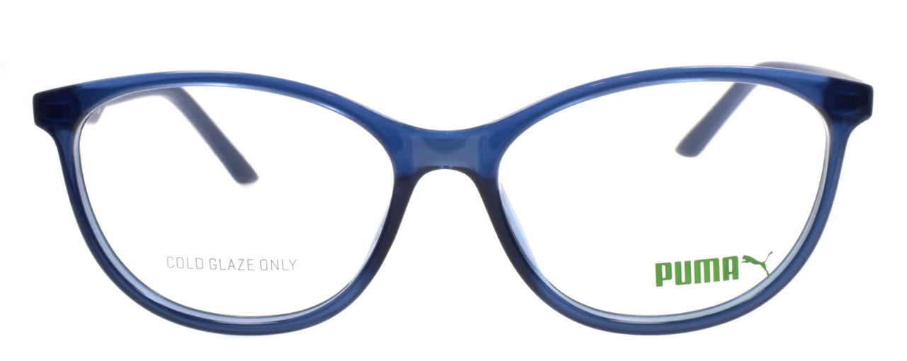 PUMA PU0372O 002 Women's Eyeglasses Frames 55-16-140 Blue
