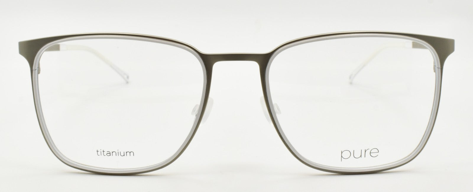 Airlock Pure P-4012 042 Men's Eyeglasses Frames Titanium 54-19-145 Matte Silver1
