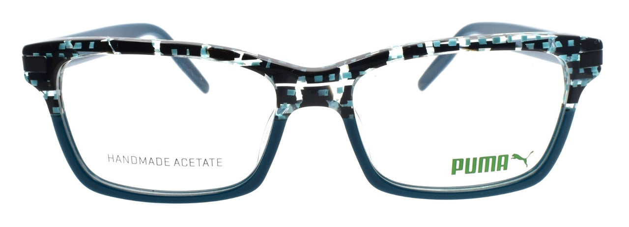 PUMA PU0263O 003 Eyeglasses Frames 53-16-140 Havana Blue