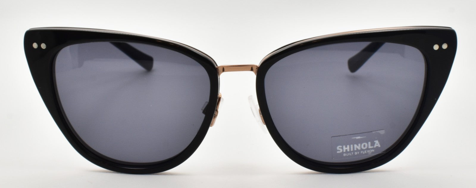 Shinola by Flexon SH2700S 001 Women's Sunglasses Cat Eye 55-16-140 Black1
