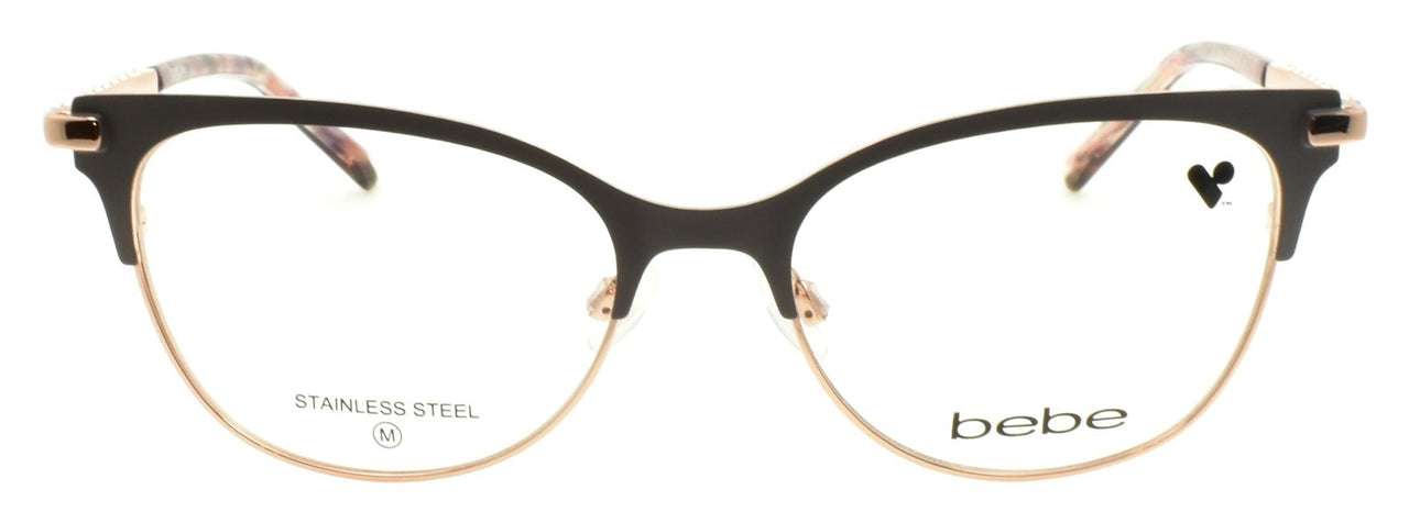 Bebe BB5224 020 Women's Eyeglasses Frames Cat Eye 52-17-135 Grey