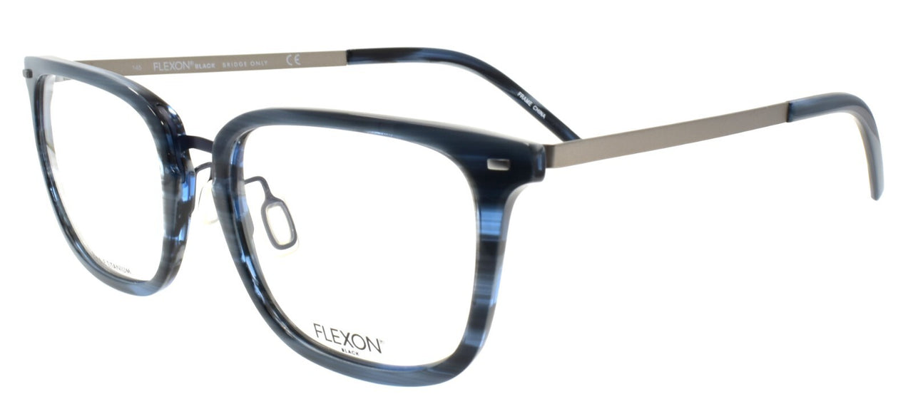 Flexon B2020 441 Men's Eyeglasses Blue Horn 55-20-145 Flexible Titanium