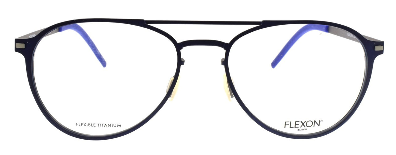 Flexon B2028 412 Men's Glasses Frames Aviator 55-18-145 Navy Flexible Titanium