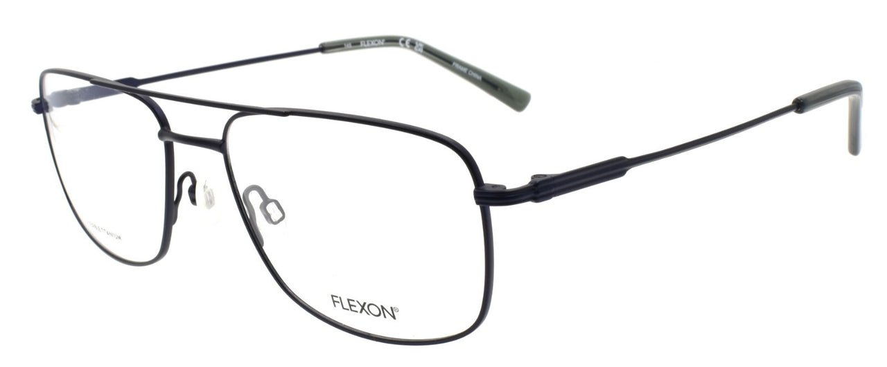 Flexon H6062 412 Men's Glasses Aviator 56-18-145 Matte Navy Flexible Titanium