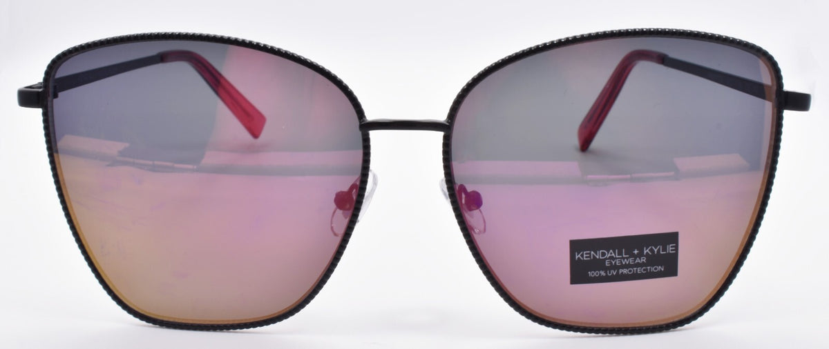 Kendall + Kylie Riley KK4077CE 002 Women's Sunglasses Black / Mirror