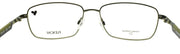 Flexon H6077 306 Men's Eyeglasses Frames 57-17-145 Satin Moss Green Titanium3