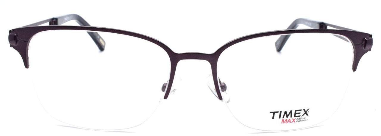 Timex L069 Men's Eyeglasses Frames Half-rim 56-17-145 Gunmetal