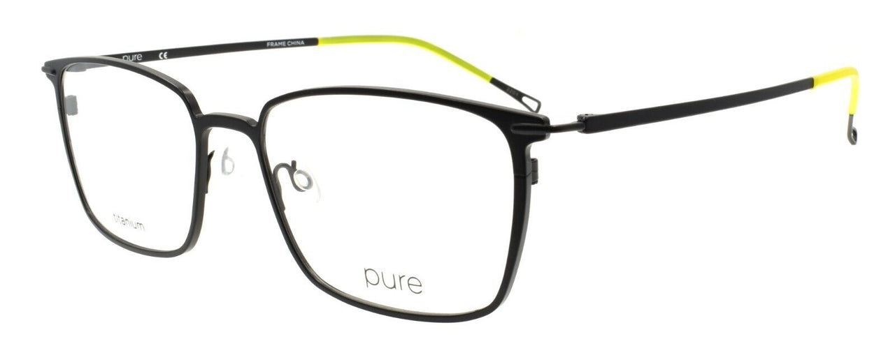 Airlock Pure P-4009 002 Men's Eyeglasses Frames Titanium 54-18-140 Matte Black