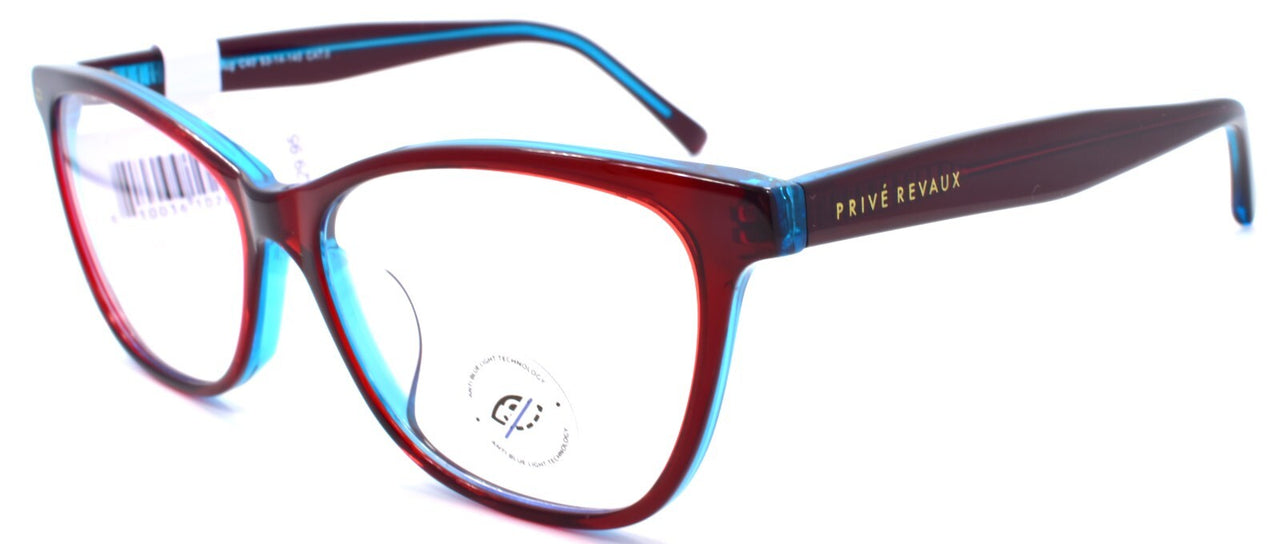 Prive Revaux Unplug Eyeglasses Frames Blue Light Blocking RX-ready Merlot / Aqua