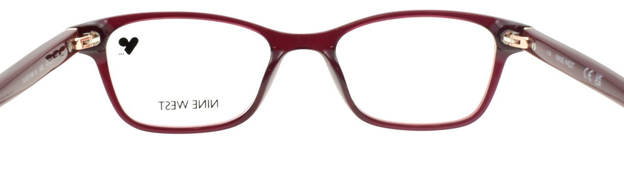 Nine West NW5199 N 602 Women's Glasses Frames Petite 47-17-135 Crystal Burgundy3