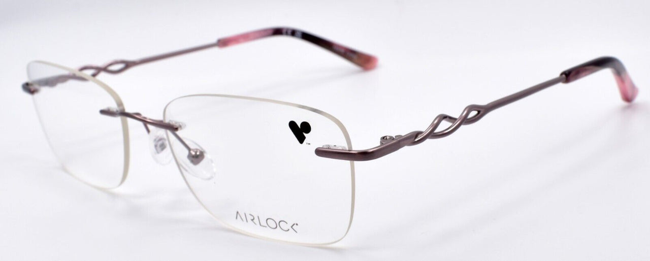 Airlock Essence 202 601 Women's Eyeglasses Frames Rimless 54-18-135 Rose