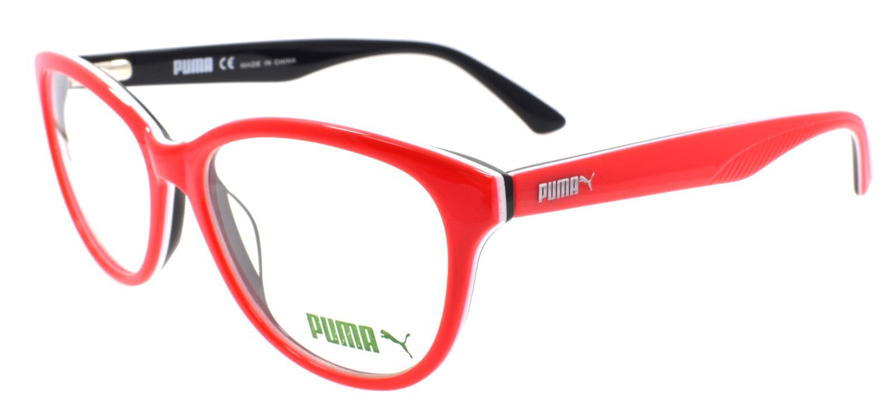 PUMA PU0109O 003 Women's Eyeglasses Frames 52-16-140 Fluorescent Red