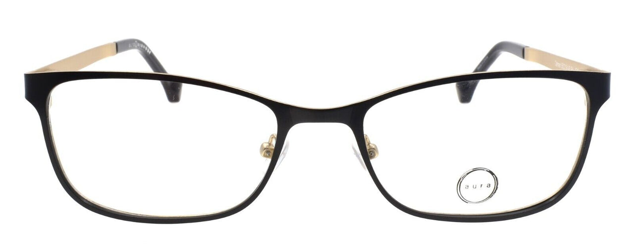 Aura Eyewear Carmen BLK Women's Eyeglasses Frames 55-19-145 Black