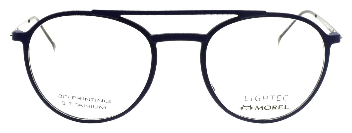 LIGHTEC 30070L BG03 Morel Men's Eyeglasses Aviator 49-19-140 Blue