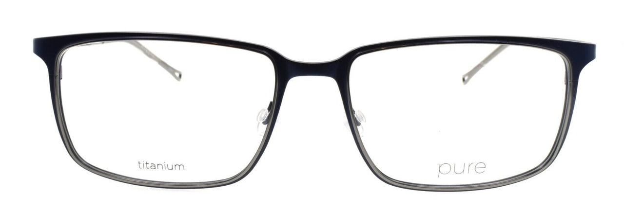 Airlock Pure P-4011 410 Men's Eyeglasses Frames Titanium 56-17-145 Matte Navy