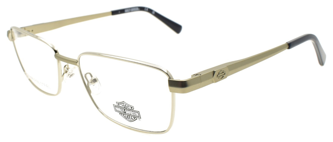 Harley Davidson HD50112 010 Men's Eyeglasses 53-17-145 Shiny Light Nickeltin