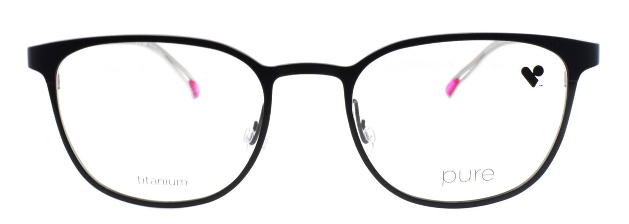Airlock Pure P-4014 011 Glasses Frames Titanium 50-19-145 Matte Black / Silver