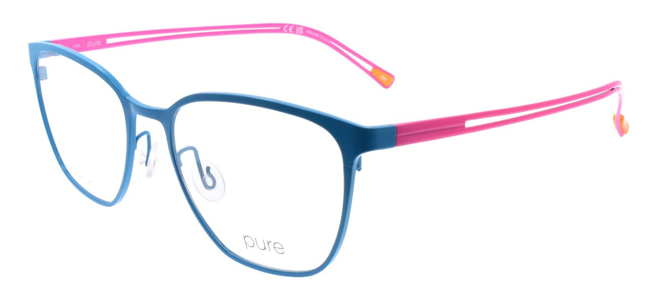 Airlock Pure P-5013 433 Women's Glasses Cat-Eye Titanium 53-18-145 Blue / Pink