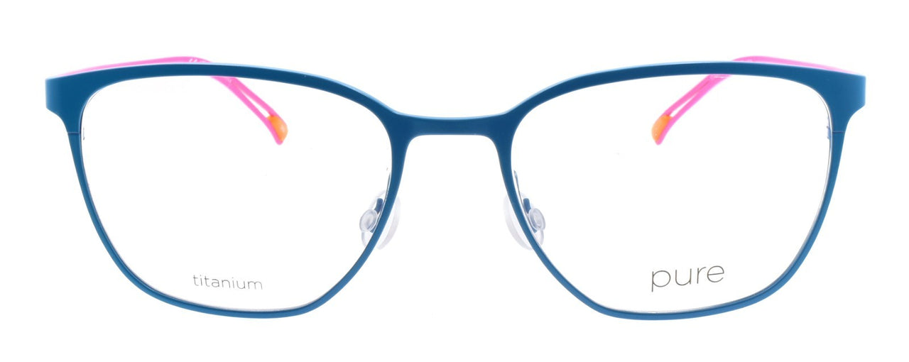 Airlock Pure P-5013 433 Women's Glasses Cat-Eye Titanium 53-18-145 Blue / Pink1