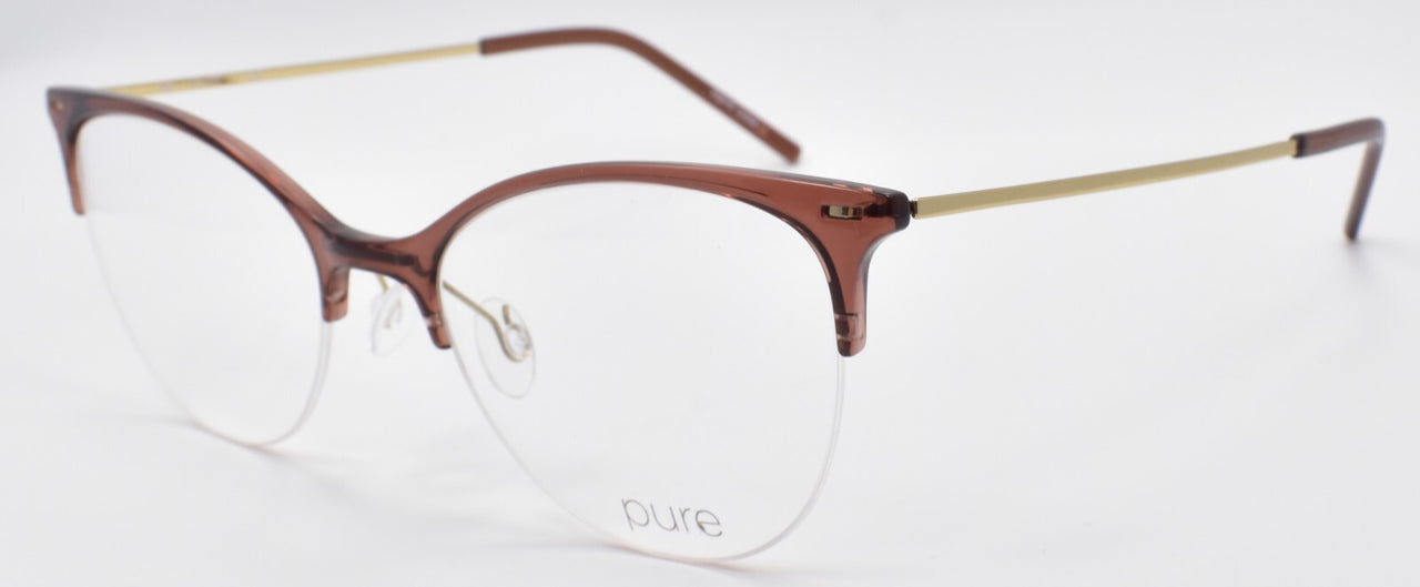 Airlock Pure 3006 250 Women's Glasses Frames Half-rim 52-19-145 Light Brown