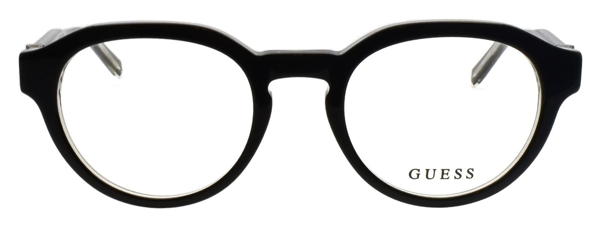 GUESS GU50083 005 Men's Eyeglasses Frames Acetate 50-21-150 Black / Crystal
