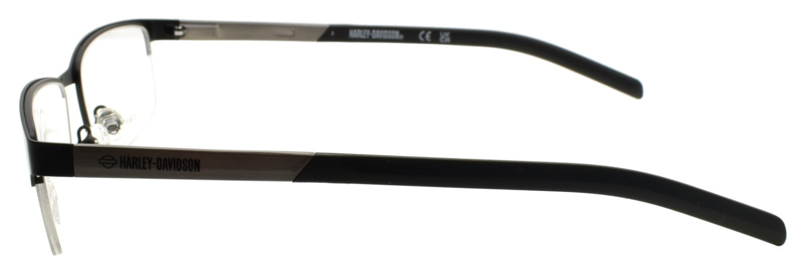 Harley Davidson HD00015 002 Men's Glasses Half-rim 56-17-145 Matte Black2