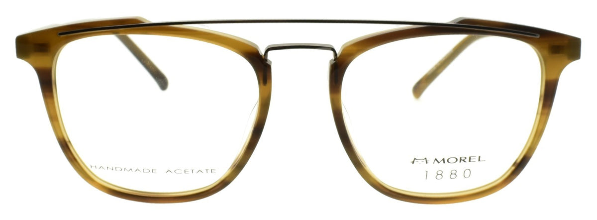 Morel 1880 60118M TG12 Men's Eyeglasses Frames Aviator 54-19-140 Brown Grey