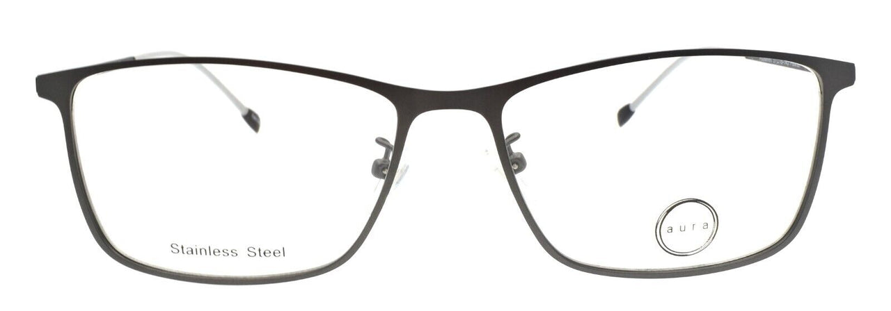 Aura Eyewear Roosevelt Men's Eyeglasses Frames 57-16-145 Pewter