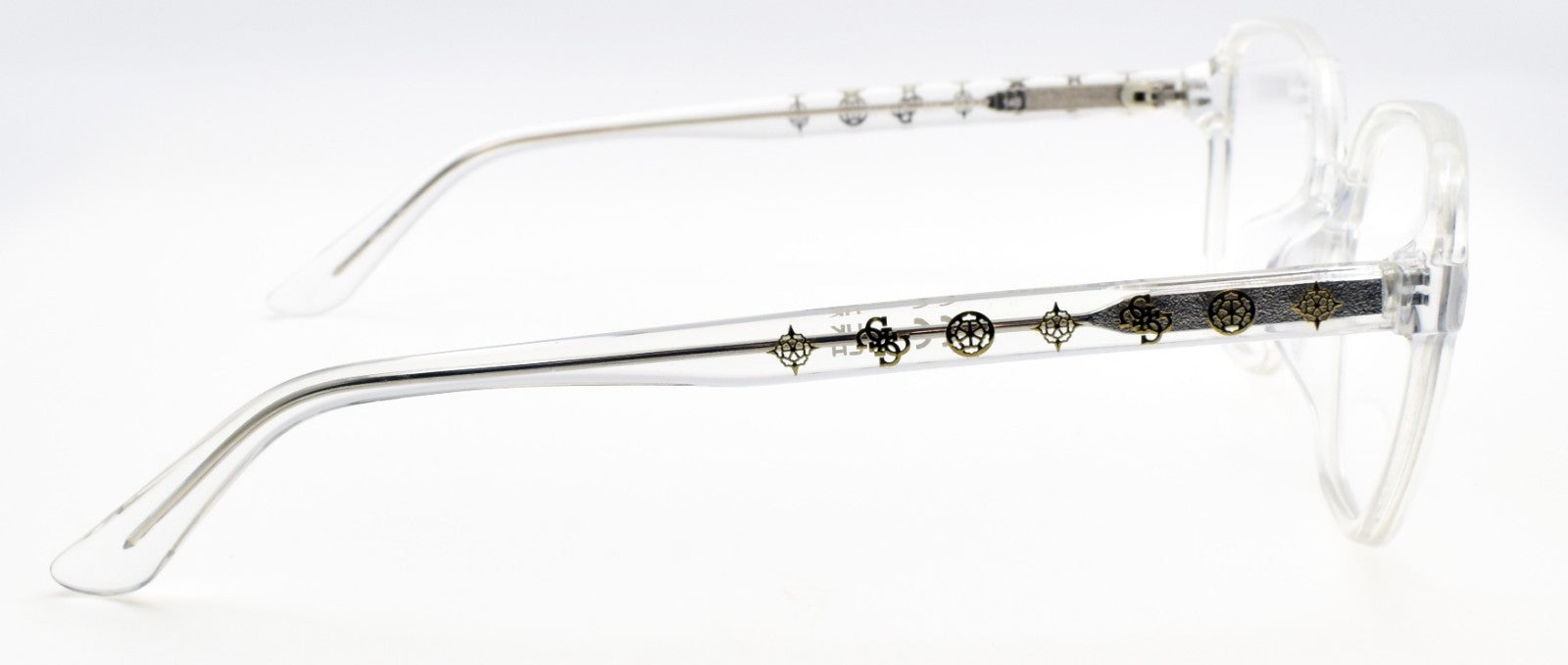 GUESS GU50154-D 026 Women's Eyeglasses Frames Acetate 52-17-140 Clear Crystal4