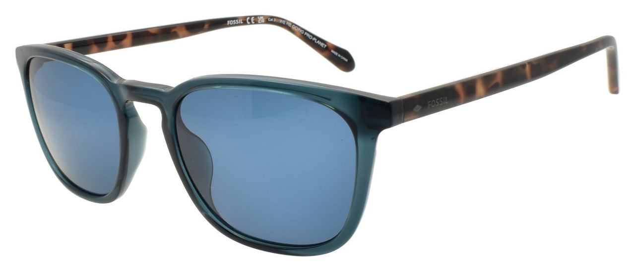 Fossil FOS 2127/S VGZ Men's Sunglasses Teal Crystal & Havana / Blue
