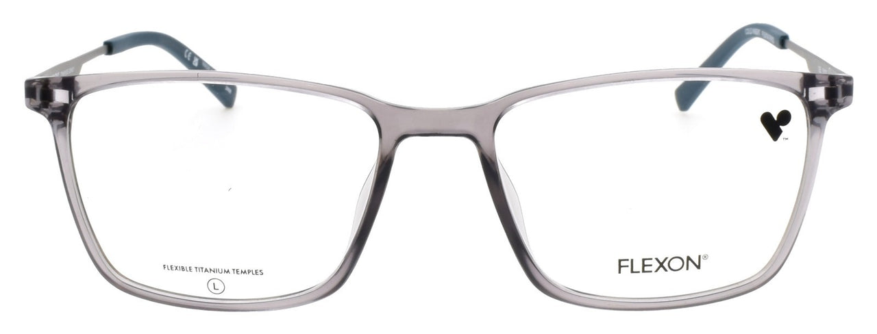 Flexon EP8023 035 Men's Eyeglasses Frames Grey 53-17-145 Titanium Arms1