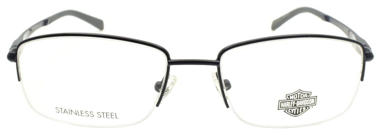 Harley Davidson HD50063 091 Men's Eyeglasses Half-rim 55-18-145 Matte Blue