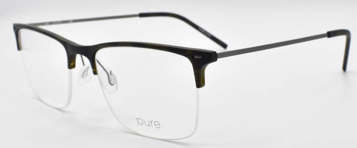 Airlock Pure 2004 002 Men's Eyeglasses Frames Half-rim 53-19-150 Matte Black